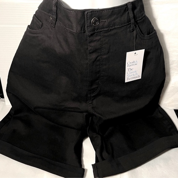 Bermuda Shorts Denim Black NWT Sizes 18 - Picture 2 of 3
